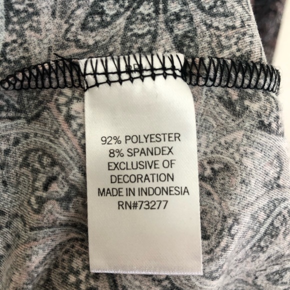 SO Paisley Pattern Mock Neck Long Sleeved Dress - Picture 4 of 5